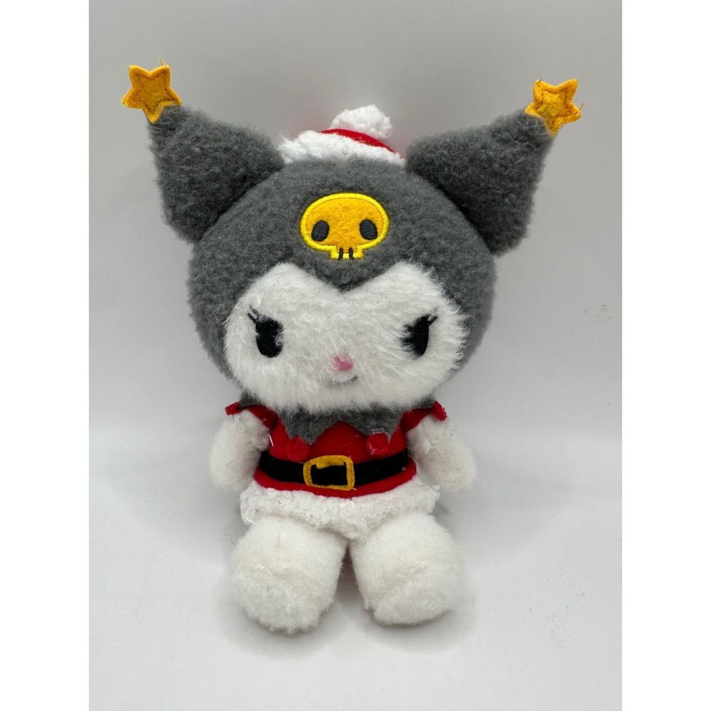 Sanrio 8" Fluffy Holiday Christmas‎ Santa Kuromi Plush 2021